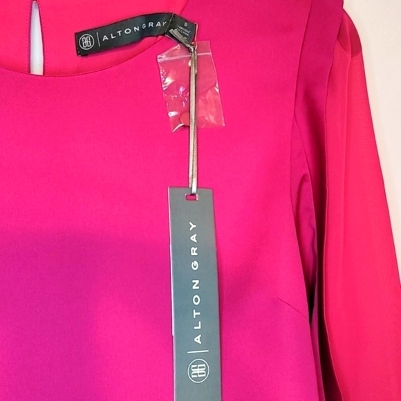 Alton Gray Three Quarter Sleeve Dress - Picture 10 of 16